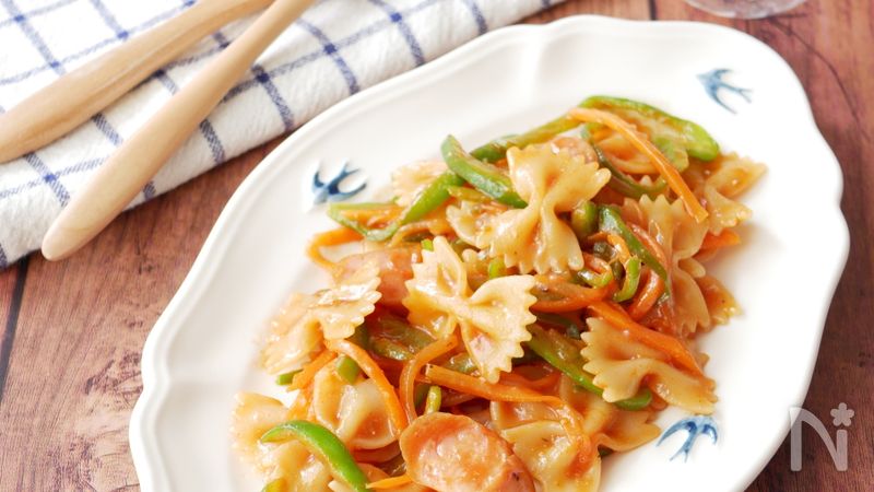 トマトクリームソースのパスタ ファルファッレでつくる本格レシピ