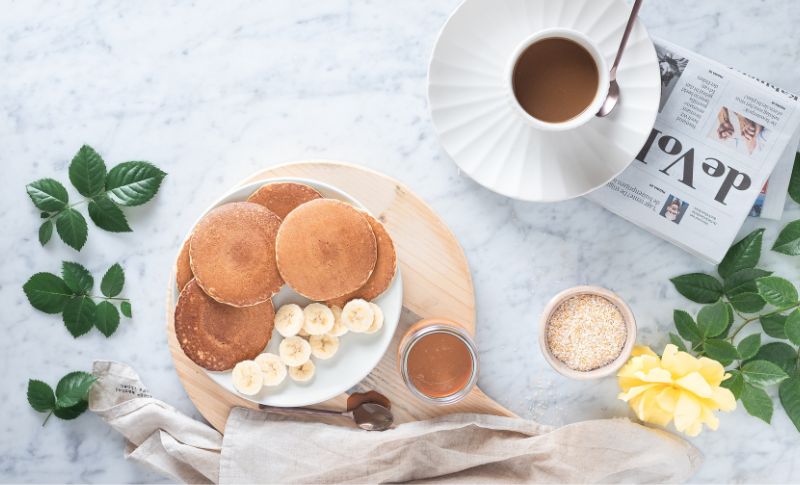 ハムチーズサンドのホットケーキ