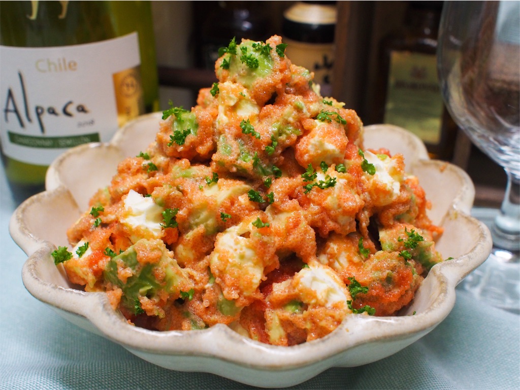 クリームチーズの明太子和え 副菜