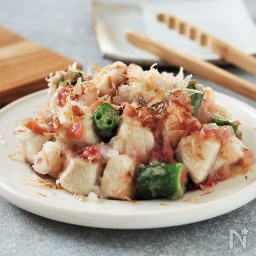 やわらかい 鶏胸肉の梅マヨネーズ焼き