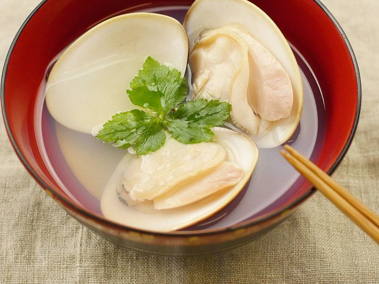 はまぐりと花麩のお吸い物 - おすすめレシピダイエー食の情報