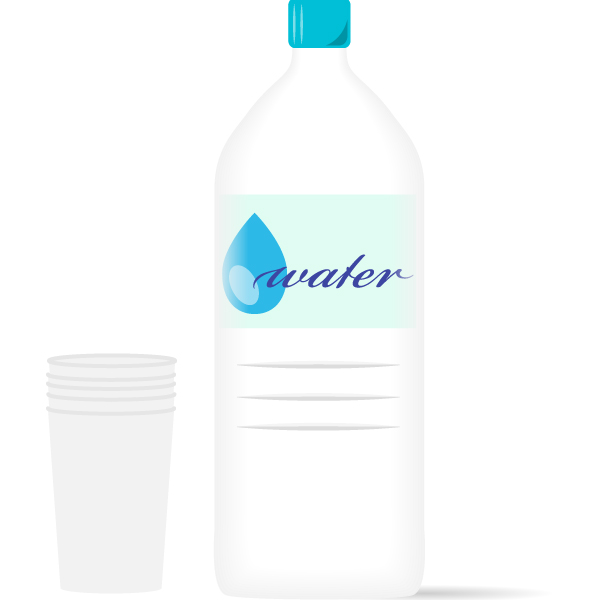 ペットボトルと水を注いだグラスのイラスト🎨 フリー素材 看護roo! カンゴルー