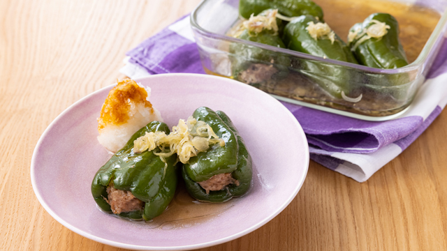 ピーマンの肉詰め