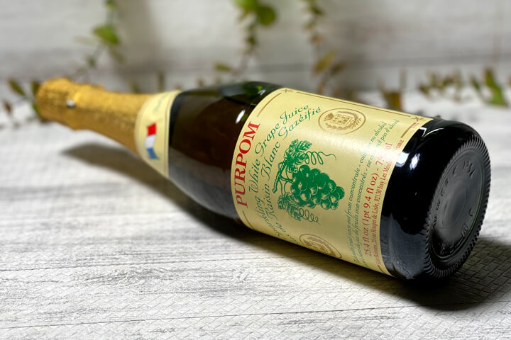 カルディコーヒーファーム ノンアルコールスパークリング ピュアポム スパークリング ホワイトグレープジュース 750ml 1本 - アスクル