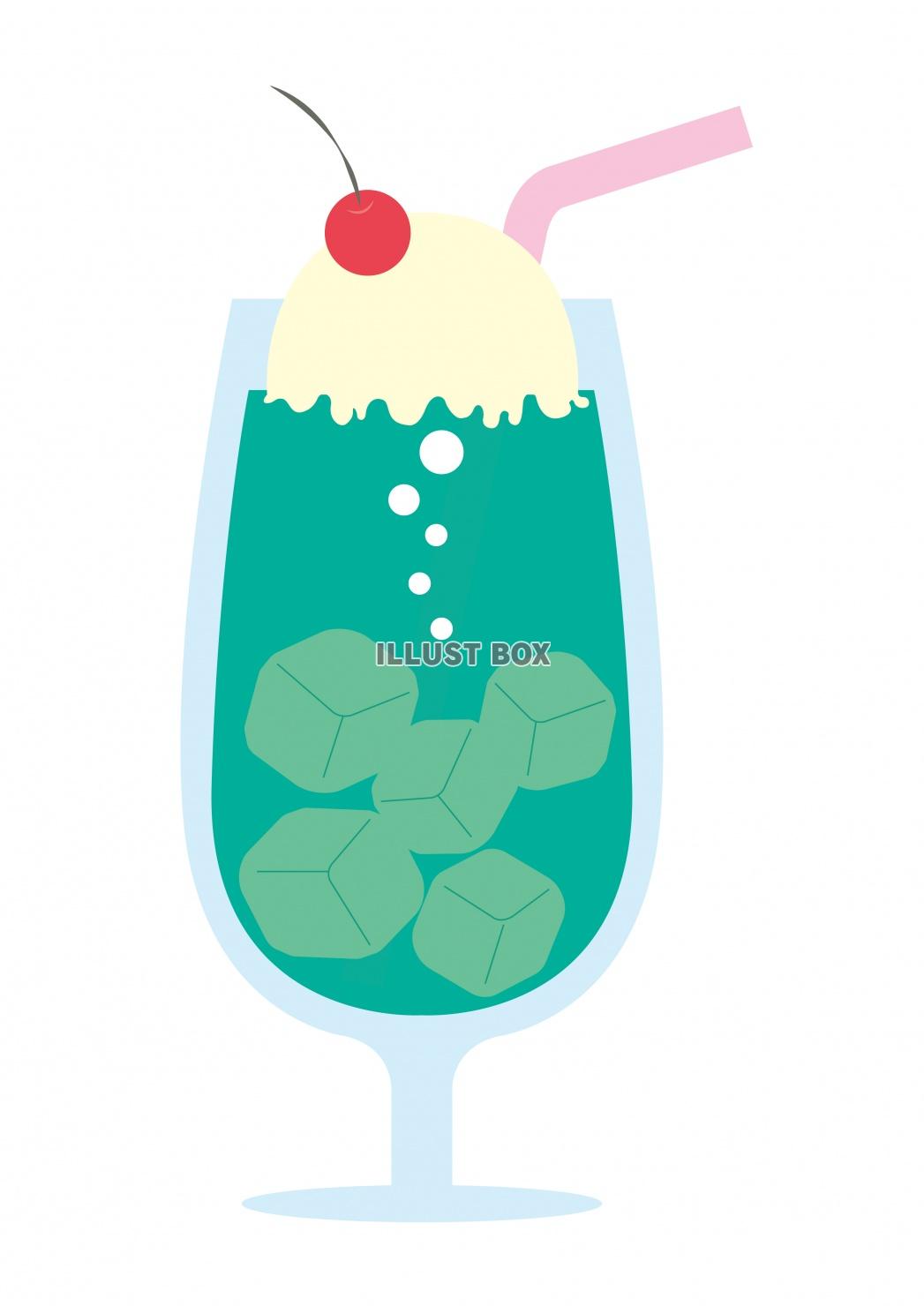 メロンソーダイラスト - No: 625245無料イラスト・フリー素材なら「イラストAC」