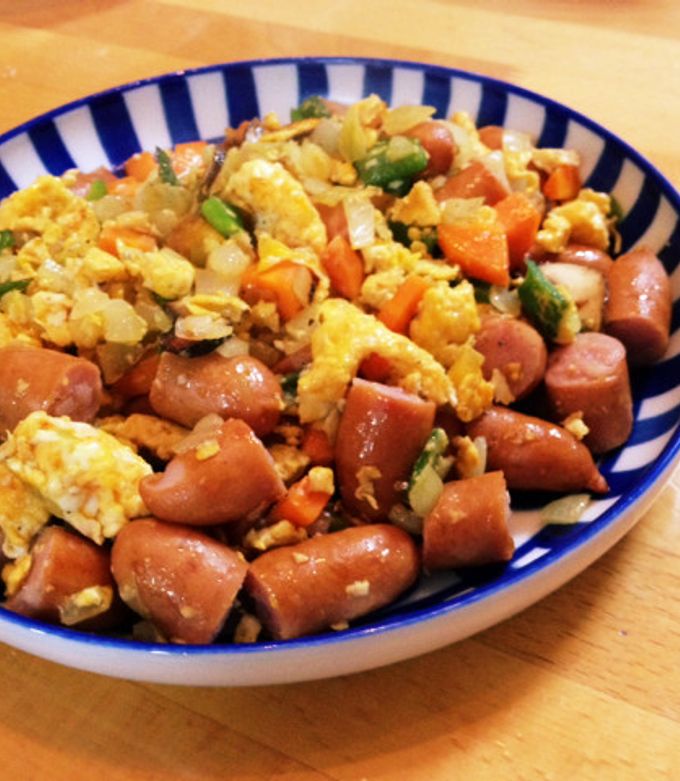 ウインナーの野菜炒め