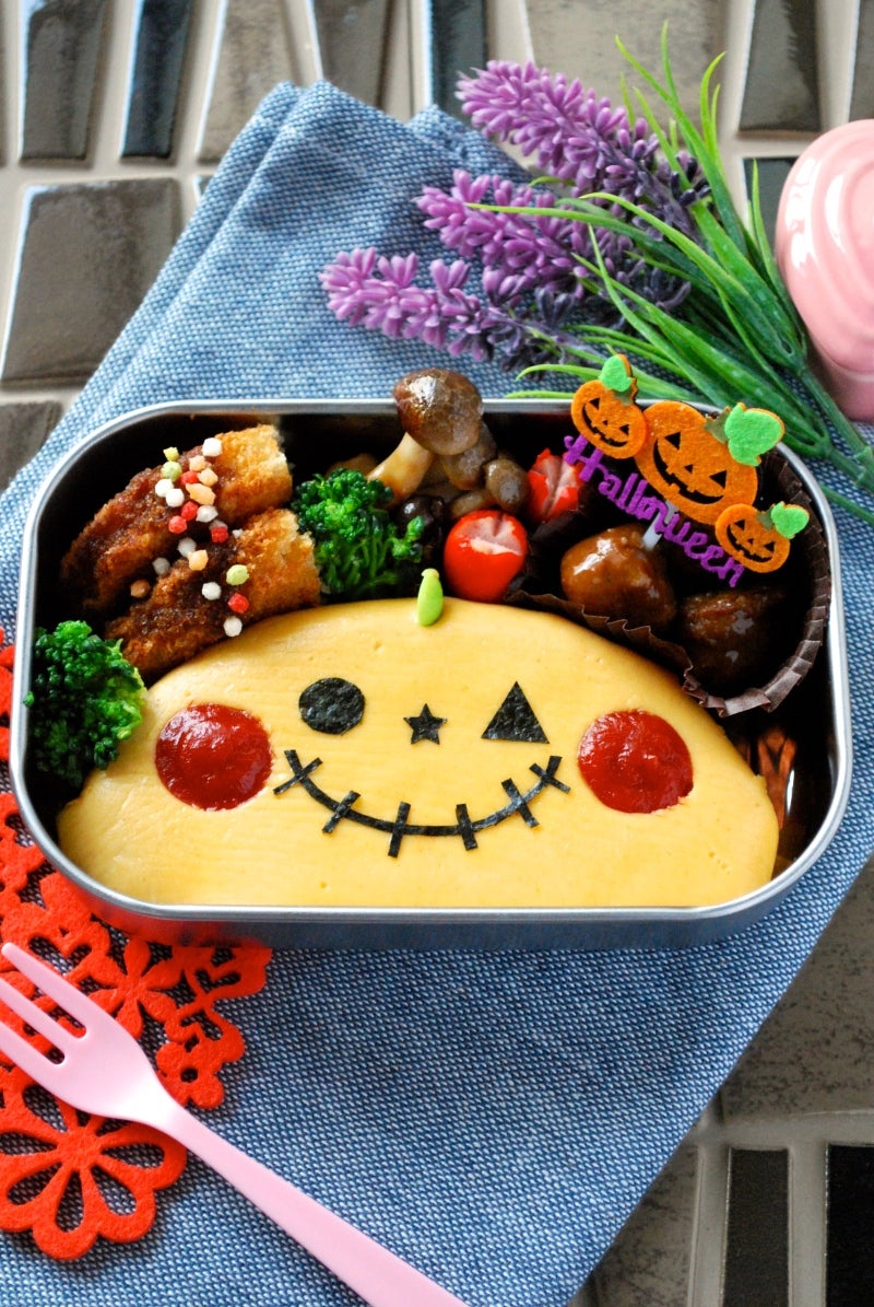 ハロウィン ジャックオランタン卵焼き弁当 でもメインは栗ごはん 雑穀米 です ayano.adshSnapdish スナップディッシュID:4S0yma