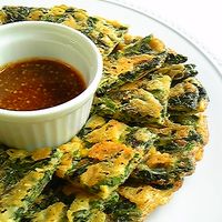 もやしとニラのチーズ入りカリカリチヂミ