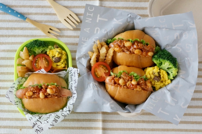 おにぎりアレンジ ミニおにぎりドッグ作ってみたよ♪お弁当