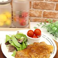 トンテキと新玉ねぎ