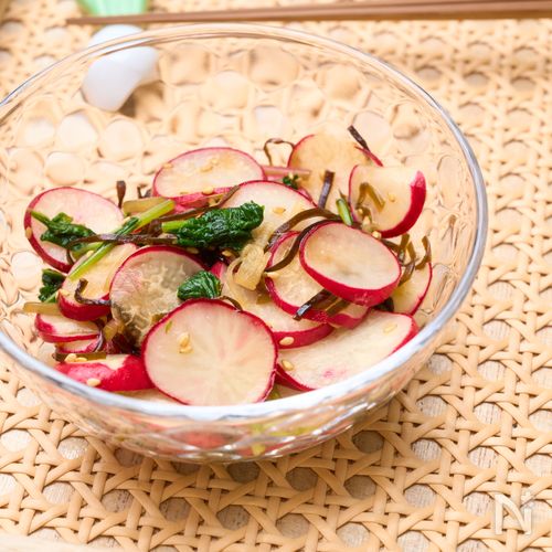 彩り鮮やか！ ラディッシュとハムのイタリアンサラダ