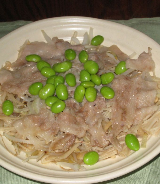 豚バラもやしのレンジ蒸し