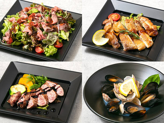 ローストビーフのトマトオニオンソース