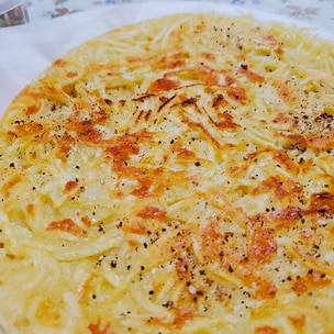 こんな食べ方もあり！新玉ねぎのもちっとチーズガレット