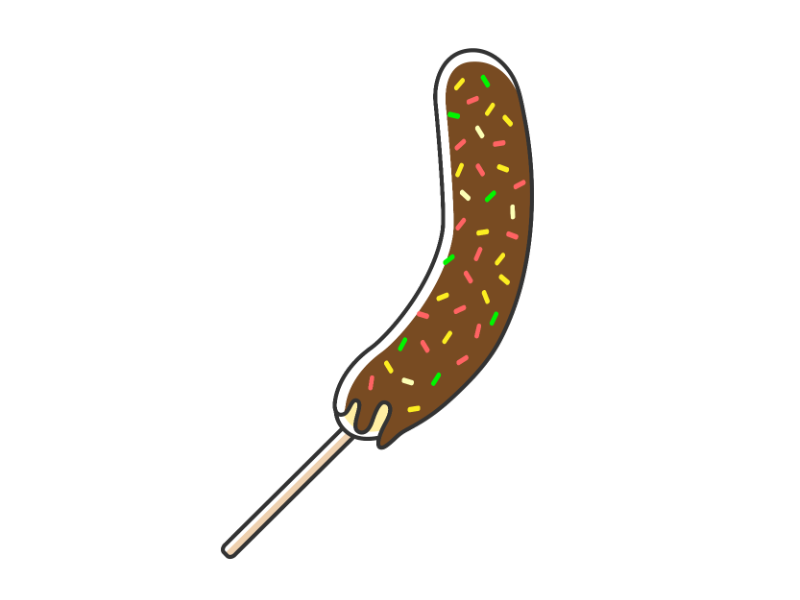 イラスト_お祭り_牛串_食べ物_夏 - 商用OK!フリー素材集「ナイスなイラスト」