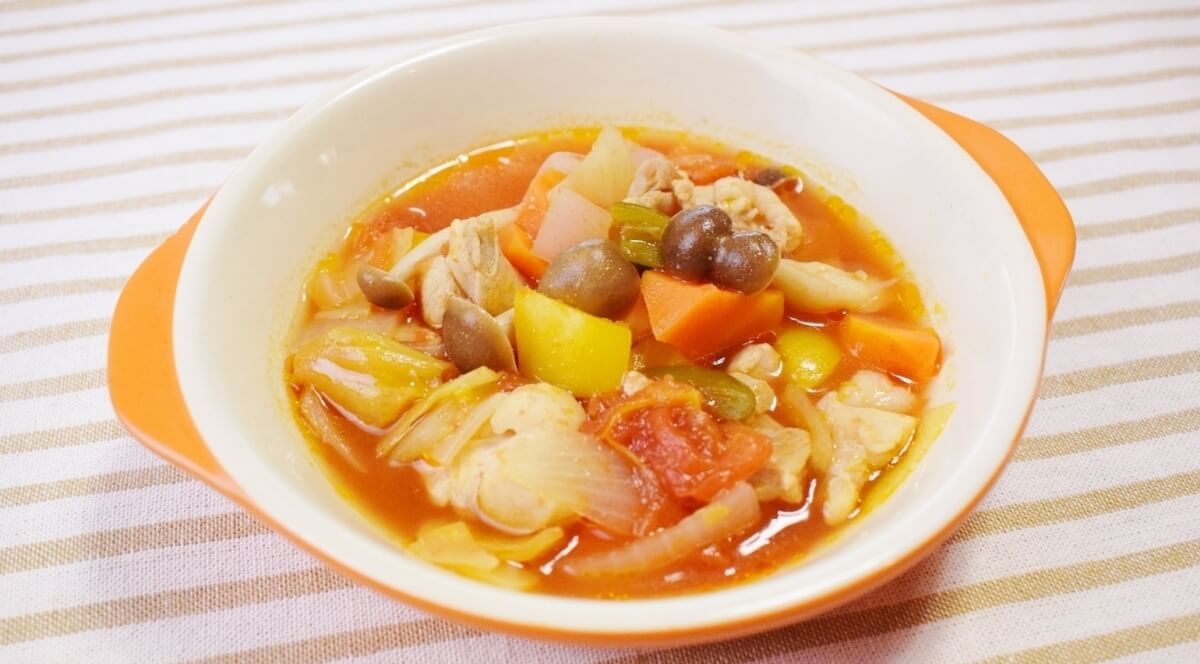 キャベツと鶏もも肉の和風煮込みクラシル