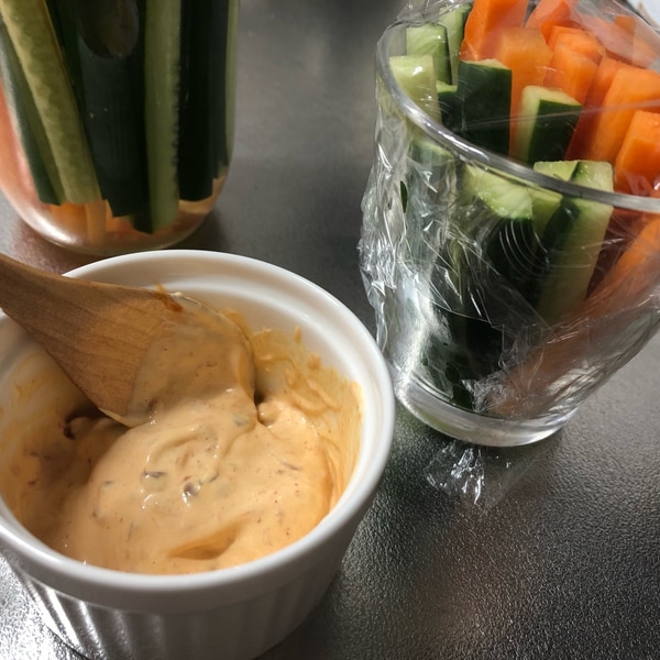 コンビニの野菜スティック ソース