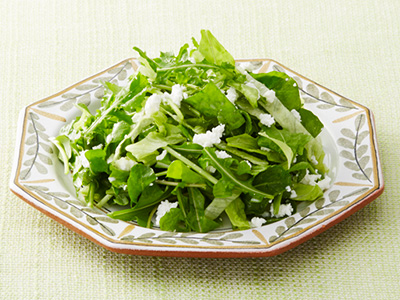 1食500kcal台でも大満足！ 水菜とルッコラのサラダ