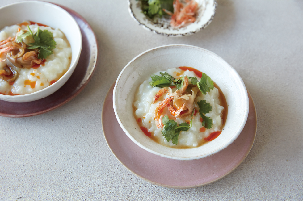 台湾風豆乳のお粥