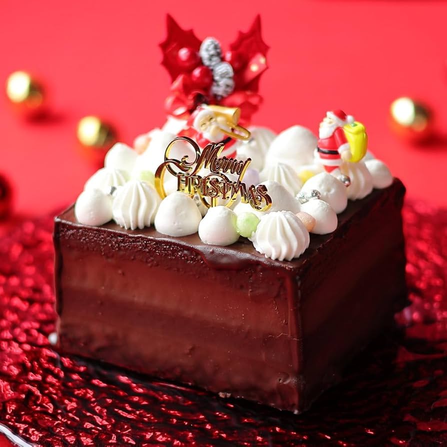 Amazon.co.jp:12 20-12 25お届け クリスマスケーキ シャルロット・ショコラノワール 13cm目安： 4人、5人、6人分クリスマスケーキ シャルロットケーキ チョコレート ムース お取り寄せ 飾り キャラクター かわいい 可愛い おしゃれ : 食品・飲料・お酒