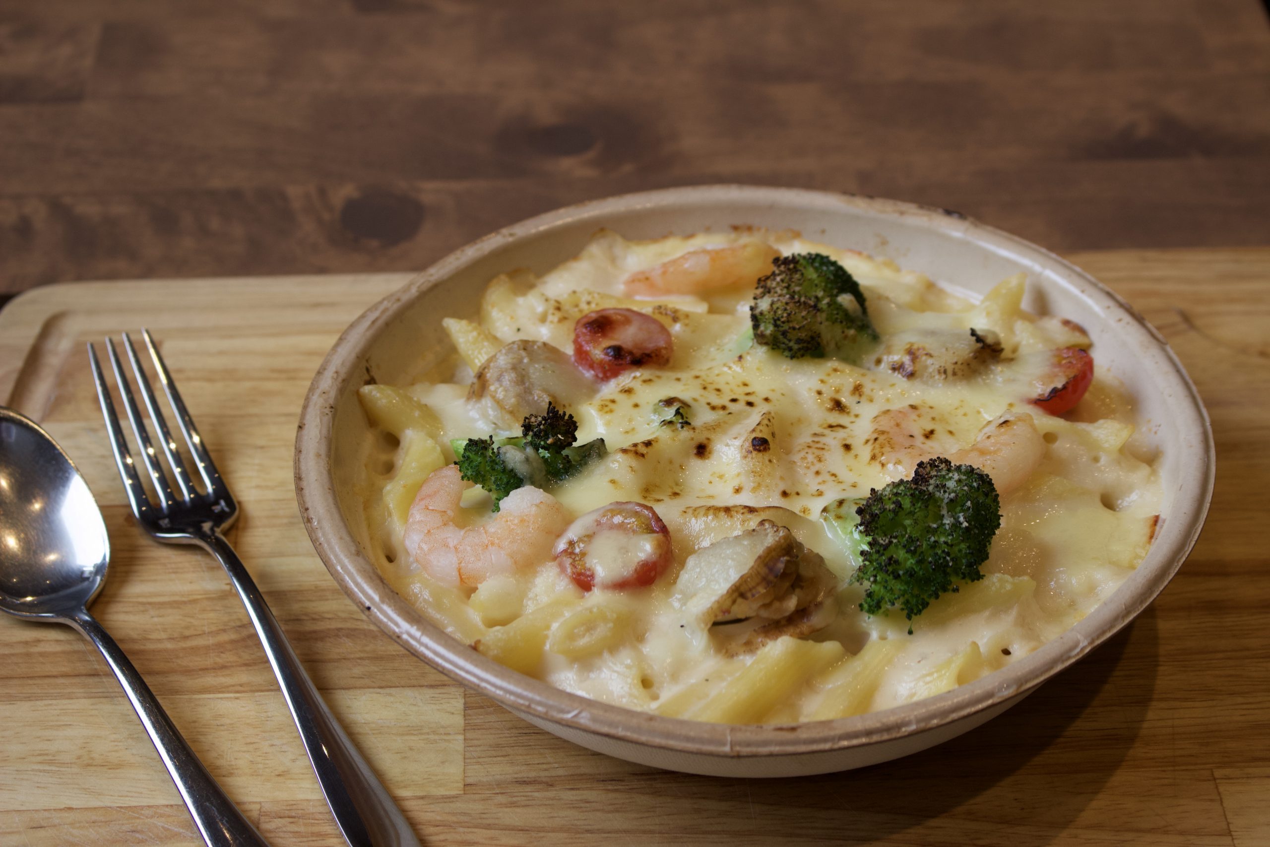 簡単♪シーフードグラタン こんがりなめらか♪