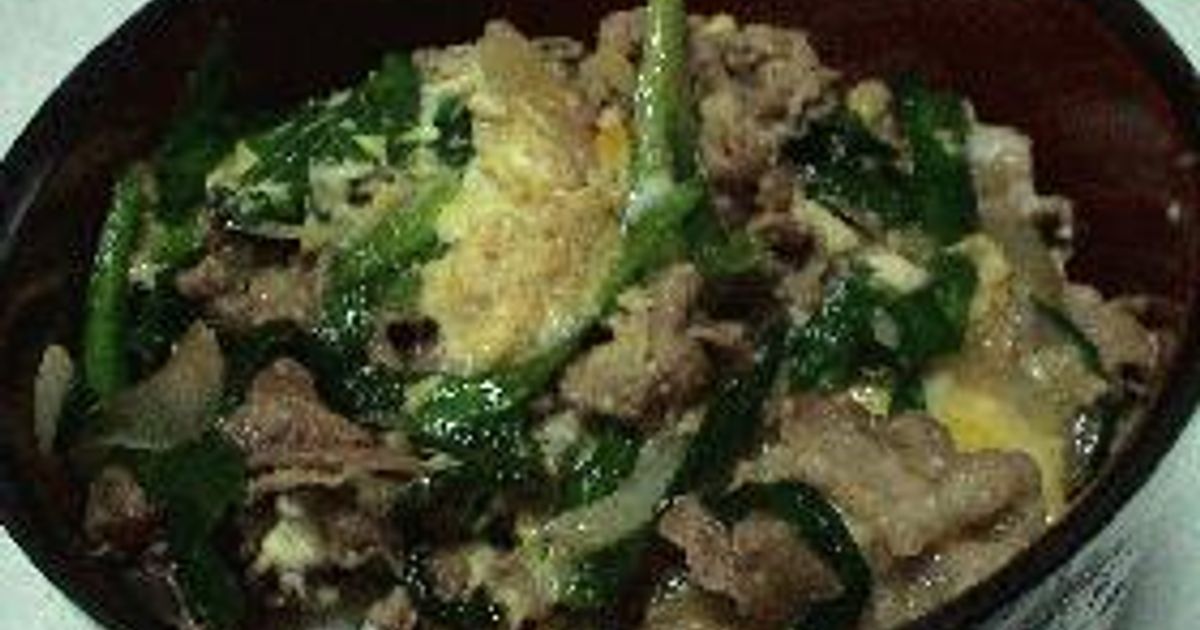 甘辛⭐︎にら玉牛しぐれ丼クラシル