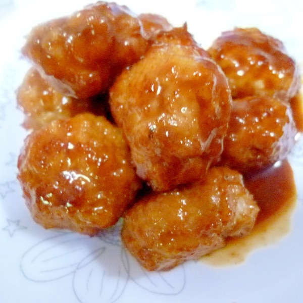 焼肉のタレでミートボール