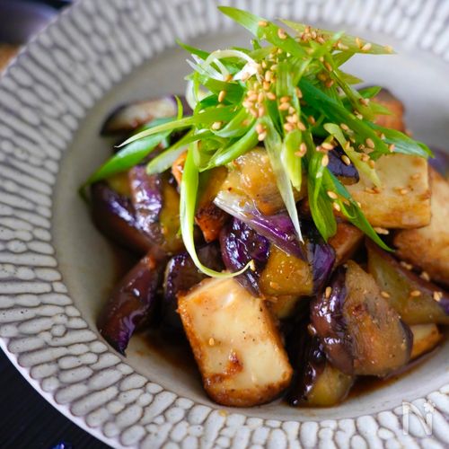 ご飯がススム 厚揚げでボリュームアップ！なすの油味噌炒め