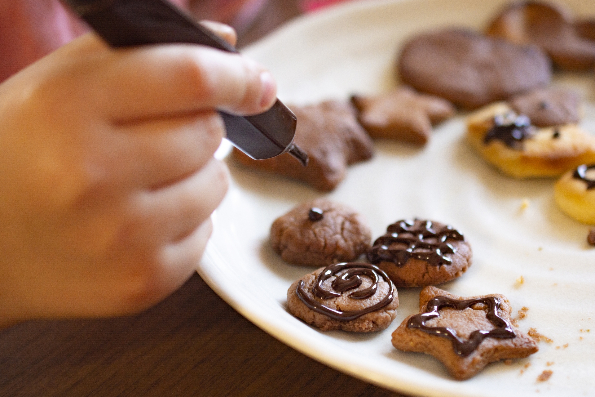 チョコペン 袋につかないようにするTikTok