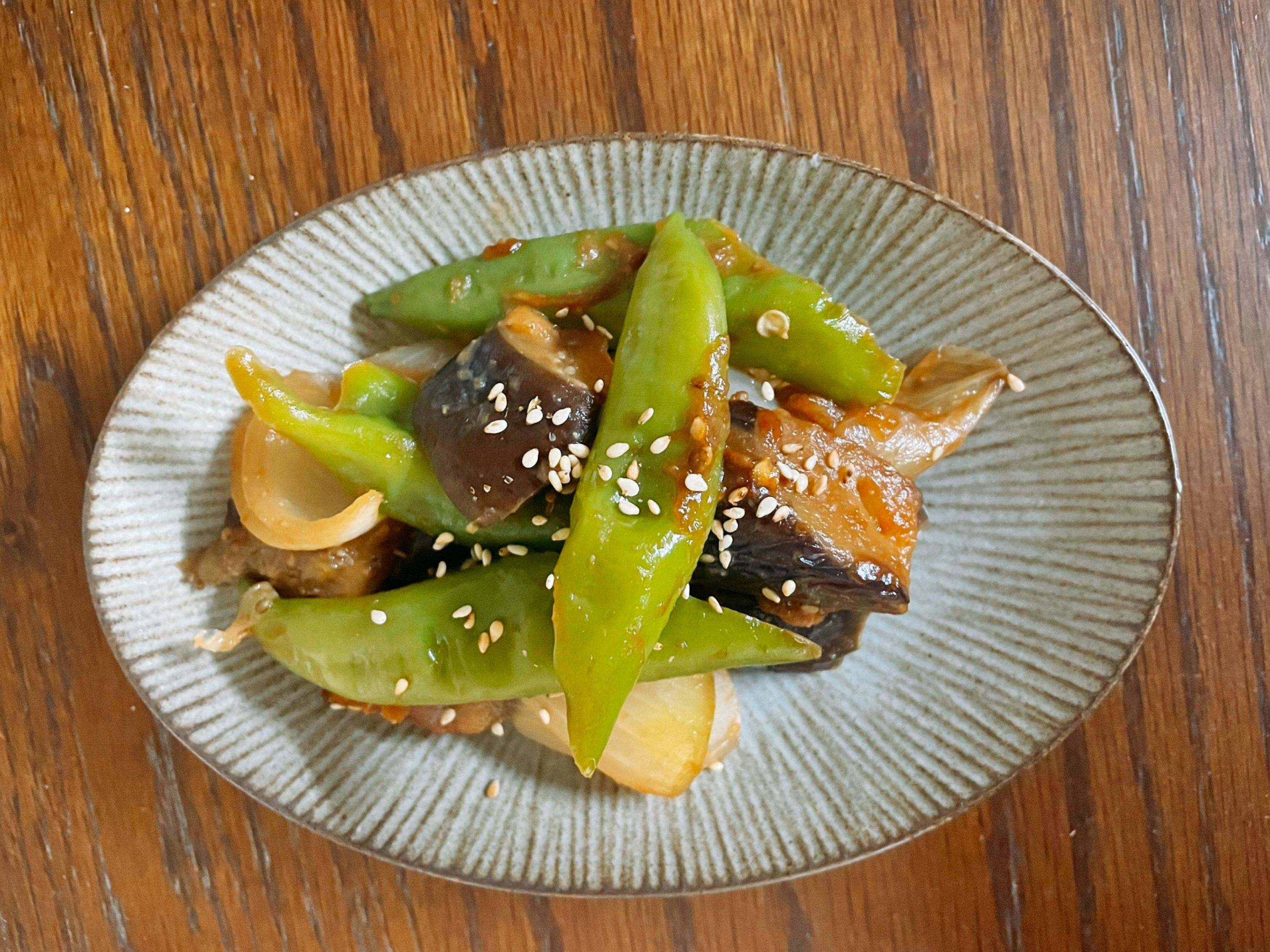 ししとうと豚肉のみそ炒め