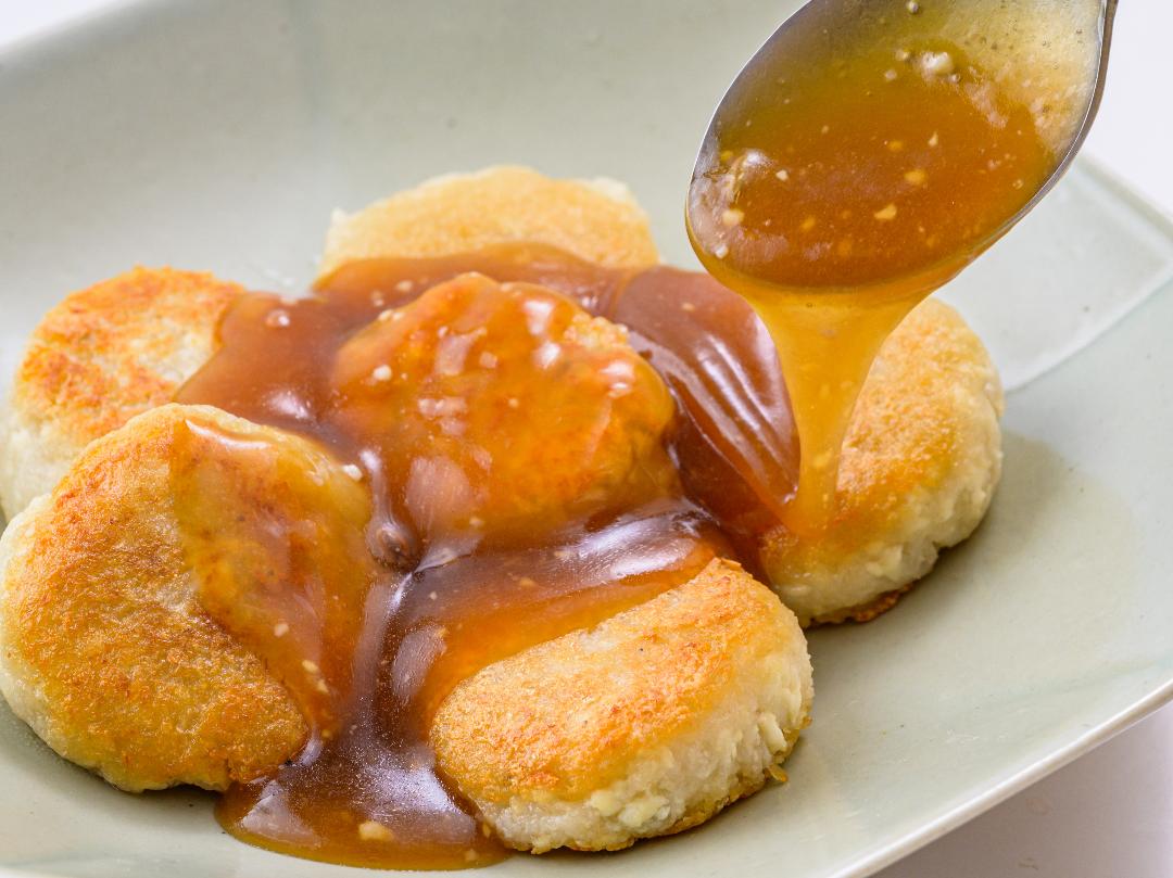 れんこんと豆腐の揚げだんご