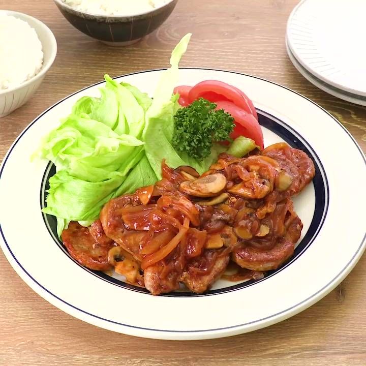 おつまみにも！豚ヒレ肉のマスタード焼き