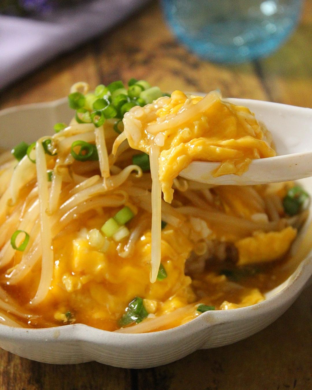 卵ともやしの麻婆風あんかけ丼 レシピ・作り方 by はな9420 - 楽天レシピ