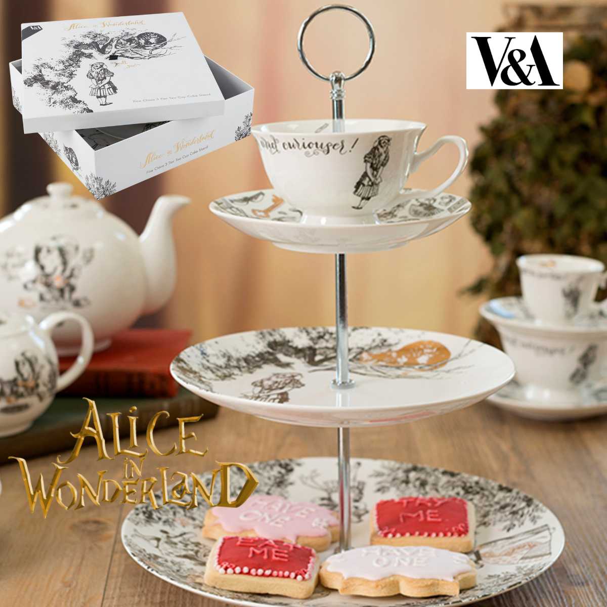 AfternoonTea - アフタヌーンティー×アリスコラボ ティーカップセット&ティーポット Amazon.co.jp: アフタヌーンティ