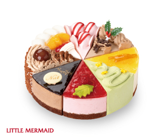 The Holly Little Mermaid Doll Cake - 柊飾りのリトルマーメイド・クリスマスケーキ — CouCou Natsuha