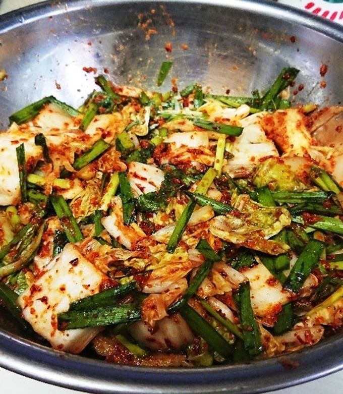 キムチの素で♪ スピードニラキムチ