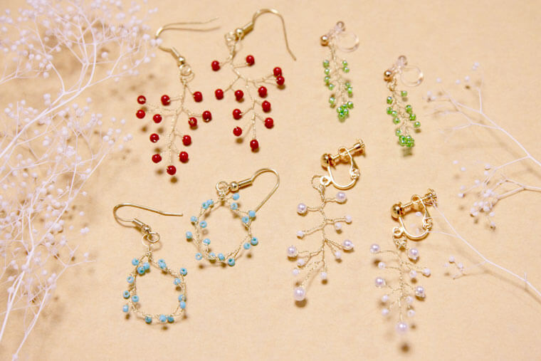 イヤリングのバックをパールに！ビーズボールの作り方