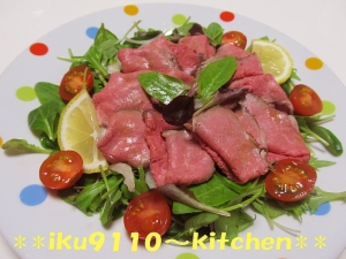 ローストビーフ丼 の作り方4選！オリジナルのトッピングや盛り付け方で更に美味しく食・料理オリーブオイルをひとまわし