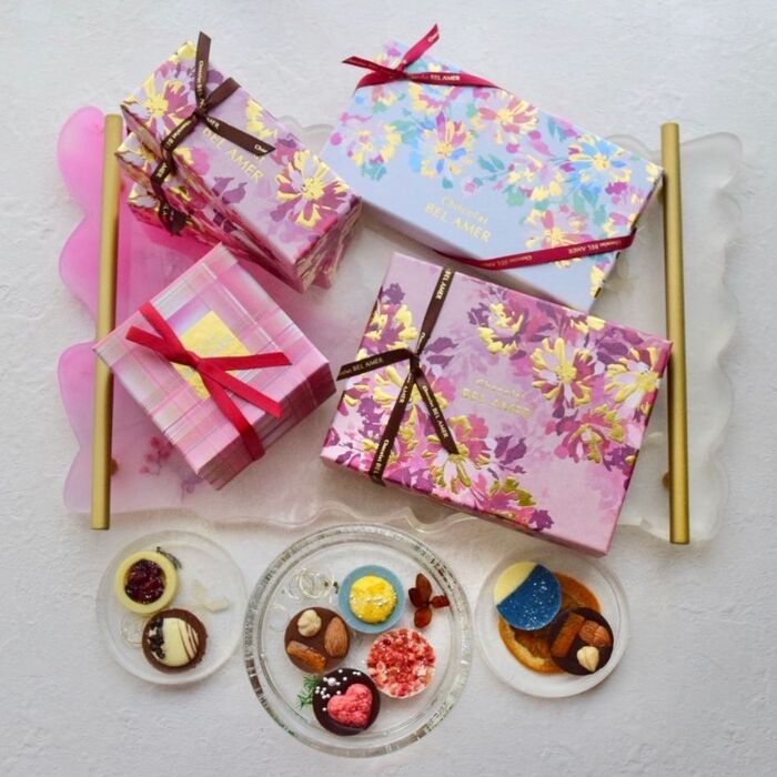 かわいい！ミニブーケチョコレート karendo コーン・フルーリ 5本チューリップ 人気 スイーツ インスタ映え おしゃれ バレンタインデーホワイトデー 母の日 花束 お菓子 手土産 ビジネス おすすめ ギフト お祝い お返し -karendo - プレゼント＆ギフトのギフトモール