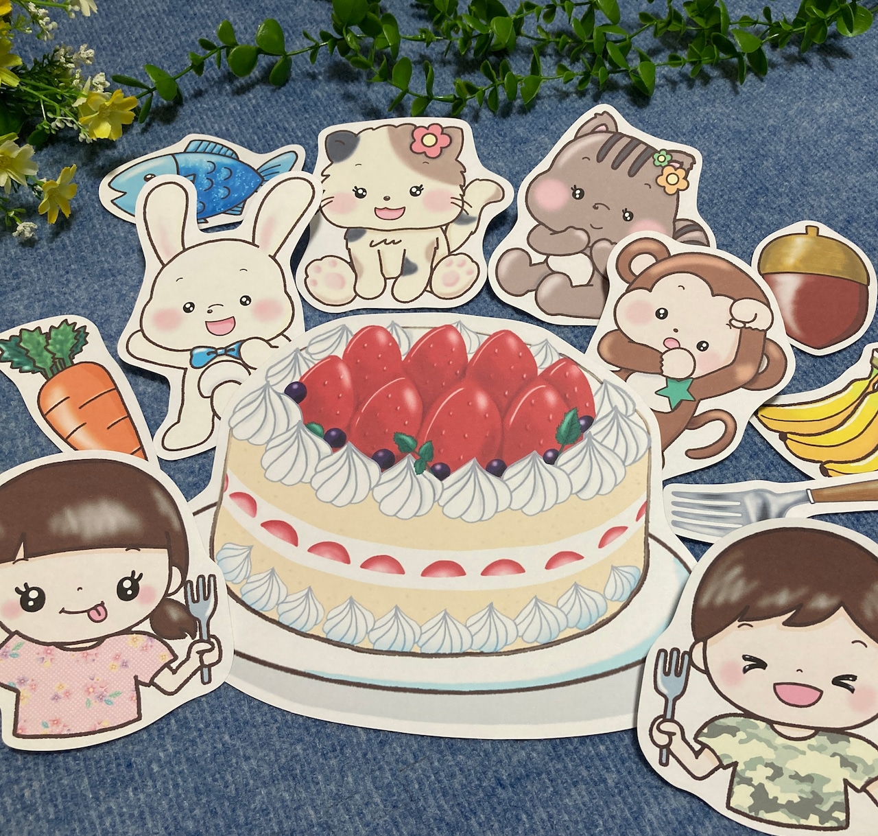 🍰無料ダウンロードして『スイーツ』を簡単に作っちゃおう！🍰 いつも見てくださってありがとうございます🍩❤️🍩 季節問わずいつでも使える壁面！壁面意外にも子どもたちの製作に使ったりペープサートに使ったり、いろいろな場面で使えます☺️💚 プロフィールに載って