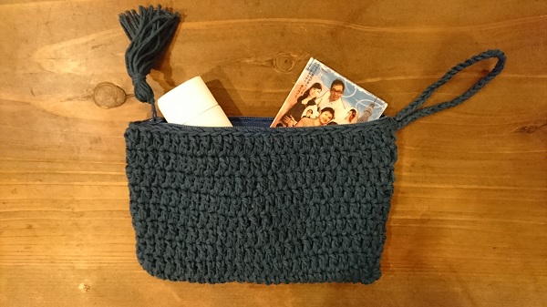 1玉でできる簡単ポーチ編み物キット販売・編み方ワークショップイトコバコ