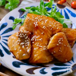 赤魚の甘酢照り焼きりくカフェ 陸前高田まちのリビングプロジェクト