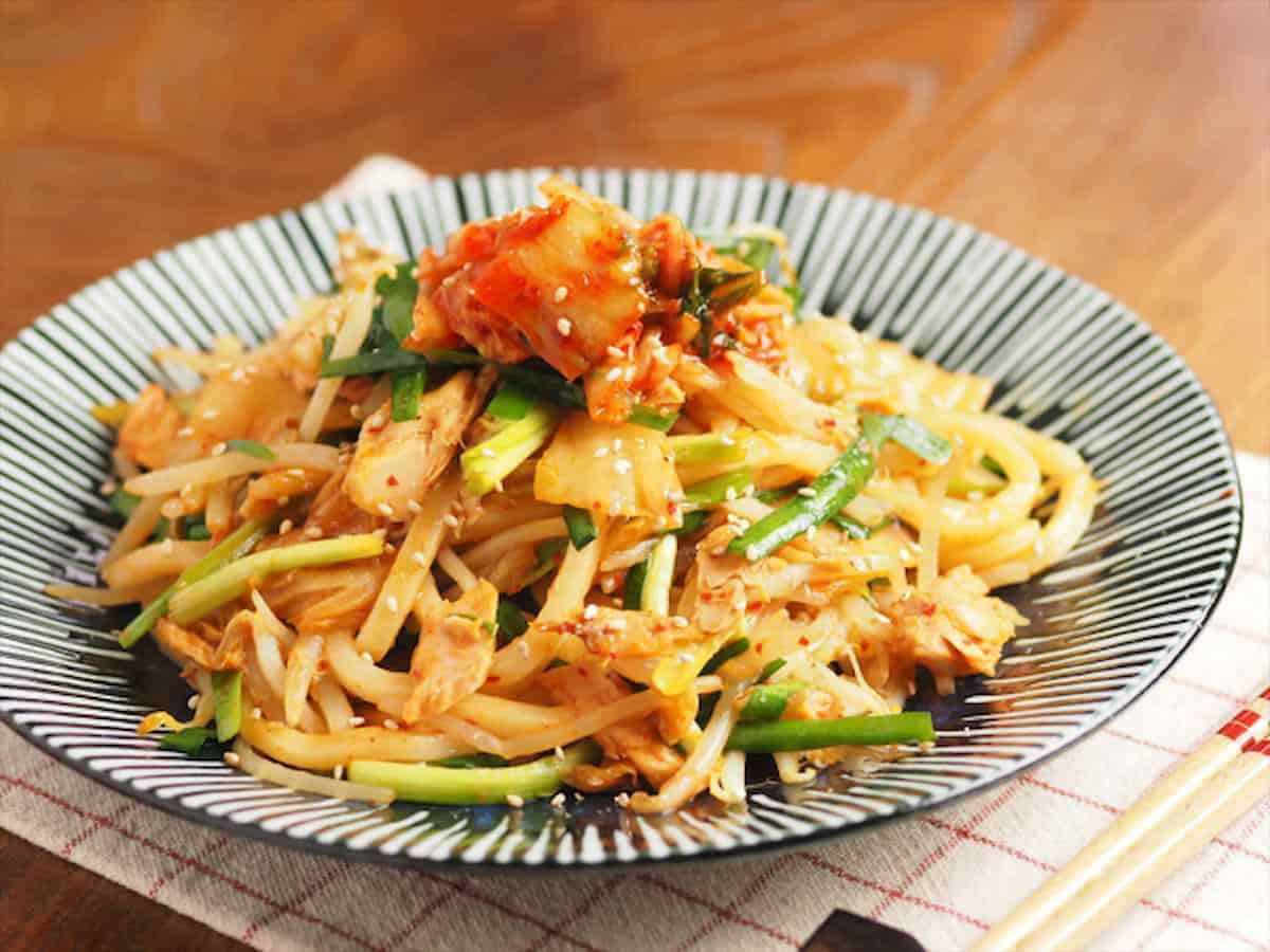 チキンラーメンでそばめし