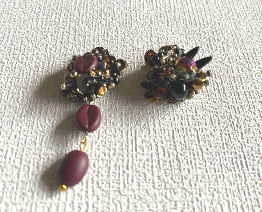 秋アクセサリー×本物コーヒー豆＝レトロ可愛い❣️＊コーヒー&ラテアートモチーフ雑貨屋＊ 見るカフェ Prism coffee bean'sBlog