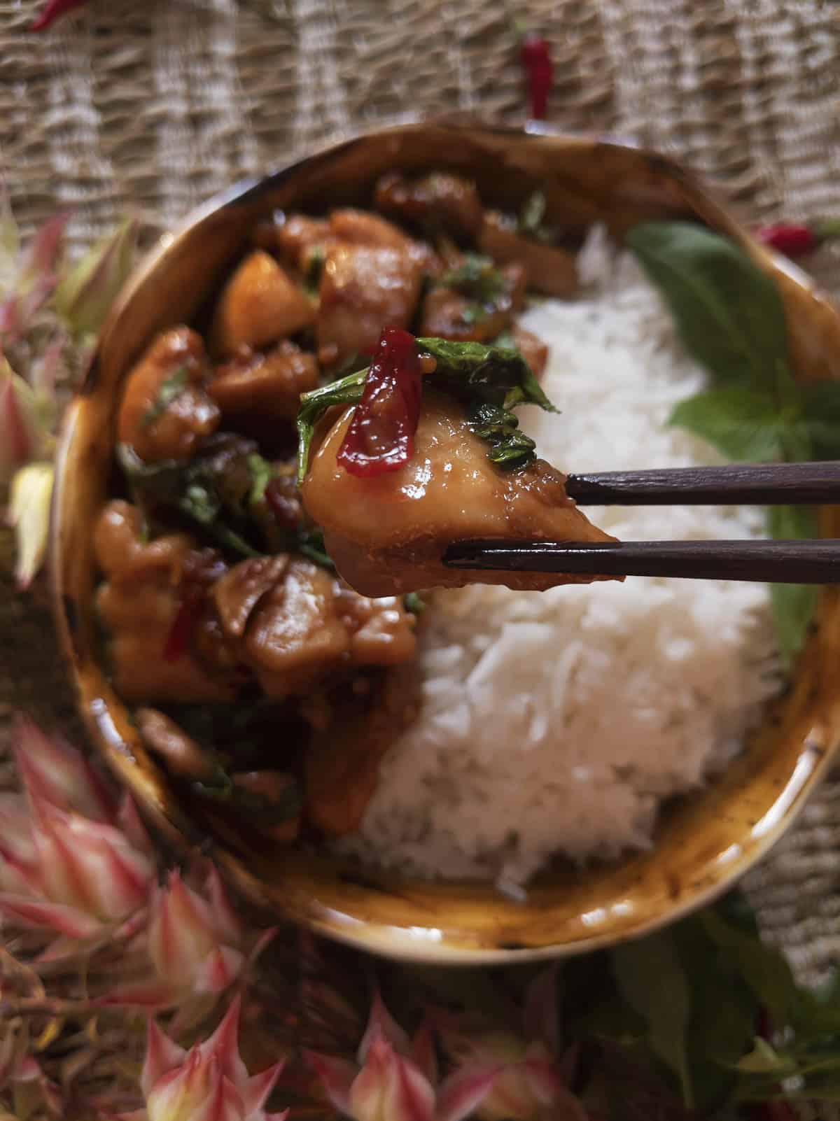 Spicy Thai Basil ChickenPad Gra Pow Gai