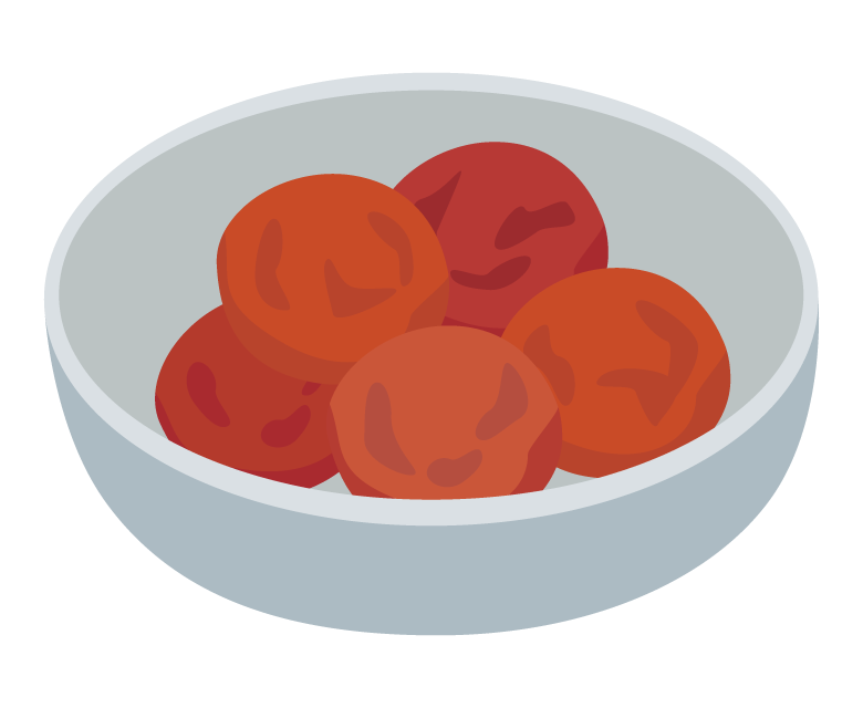 かわいい梅のキャラクターのイラスト無料のフリー素材 イラストエイト