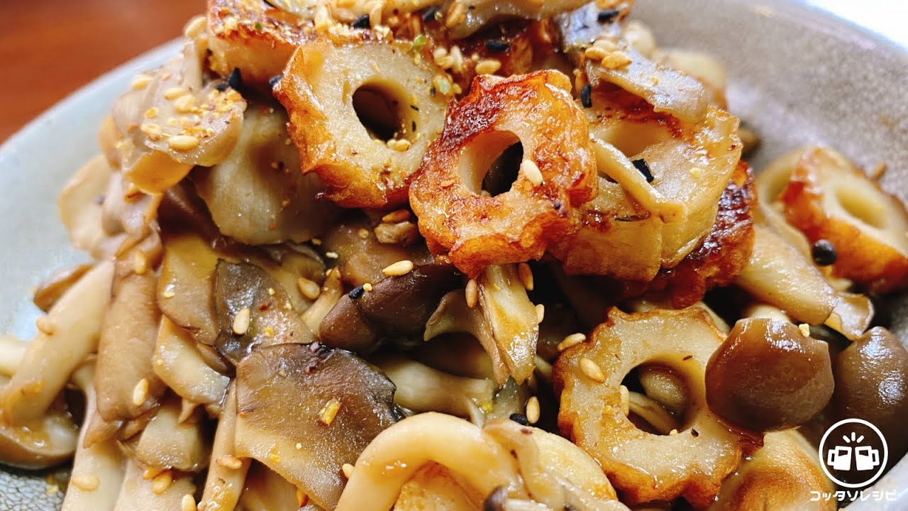 レンジで簡単♡ちくわときのこのおかか和え