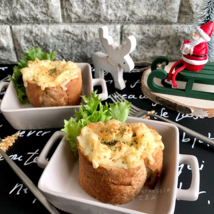 冬野菜のクリスマス・マカロニグラタン とろとろ白菜が美味