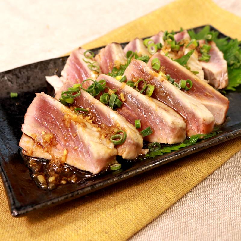 かつおのたたき 香り生姜ソース