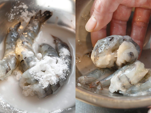 エビ入りワンタンのネギぽんがけ